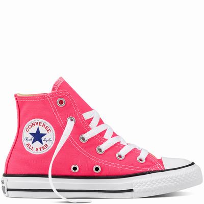 Converse Chuck Taylor All Star High Tops Kids - Pink Shoes (883VEDNI)
